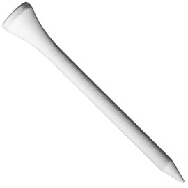 LONGRIDGE Golf Tee 69 mm Wooden White (Pack of 20)