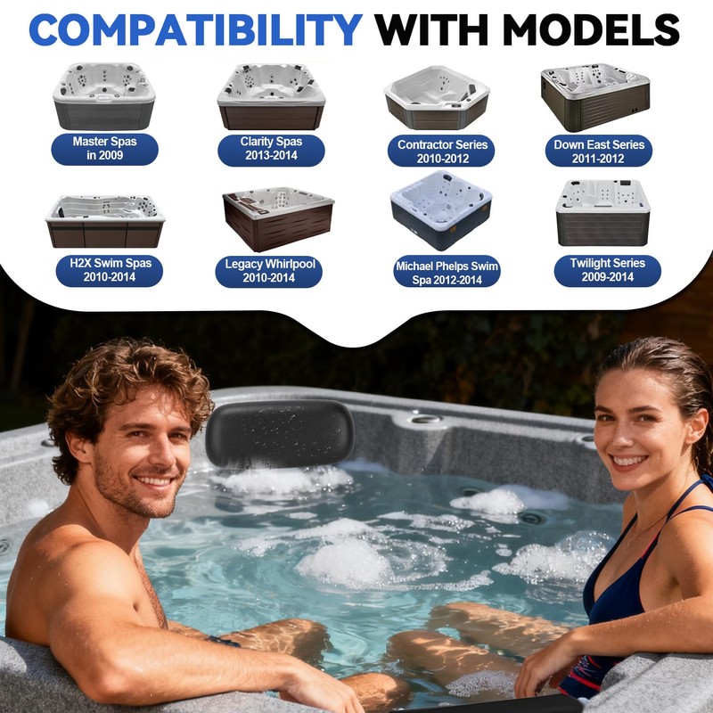 4 Pack HTCP8-05-0094 X540720 Hot Tub Headrest Pillow for master