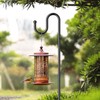 saffruff 74" Shepherds Hook Stand: Hanging Wind Chimes, Bird Feeders,
