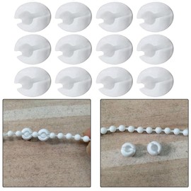 LEADSDGE Pack Of 20 Beads Chain Crimp Stops Roller Shade Curtain Blind Limit Buckles Beaded Chain Stoppers Blind Accessories