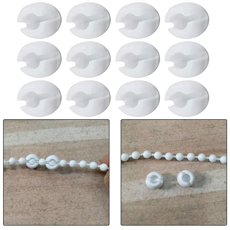 LEADSDGE Pack Of 20 Beads Chain Crimp Stops Roller Shade
