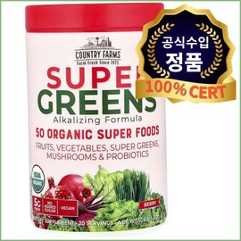 Country Farms Alkalizing Formula Berry 300g (10.6oz) Country Farms Super Greens / 컨트리팜스 알칼리화 포뮬라 베리 300g(10.6oz) Country Farms Super Greens