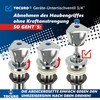 tecuro Device Undersink Valve with Backflow Preventer Inlet 1/2 Inch