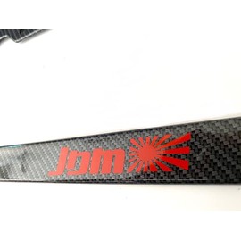 JDM Flag Racing - Carbon Fiber with RED Automotive License Plate Frame - Hot Import Night Style
