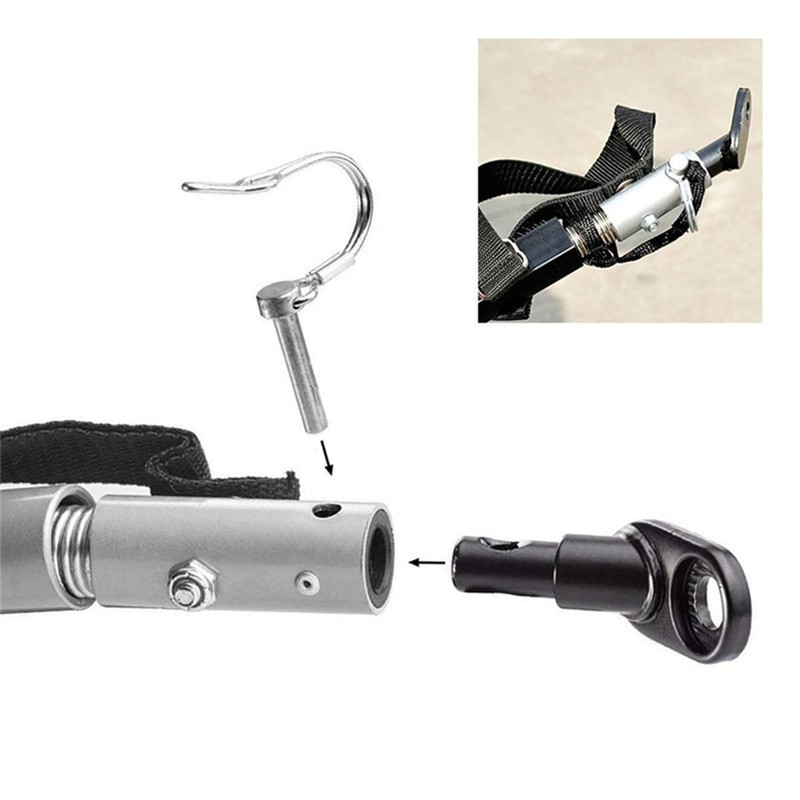ANCLLO Bicycle Towing Hitch, Bicycle Trailer Coupling Adapter, Bicycle Trailer