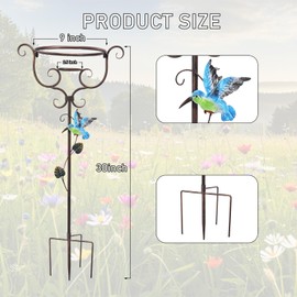 Gazing Ball Stand Vintage Gazing Globe Stand Metal Gazing Globe Display Stands with Trident Base for 8 to 10 Inches Gazing Globes Stand Holder for Outdoor Garden Lawn Yard