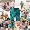 Heucapc Men's Swim Trunks Quick Dry Swimming Trunks Upside Down