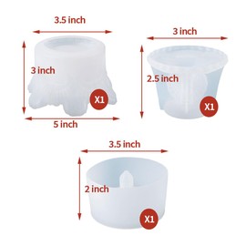 BIGEBO Crown Jar Resin Mold with Lid, Silicone Storage Box Mould Jewelry Box Case Molds for Epoxy Resin Casting DIY Resin Crafts Jewelry Trinket Container Candle