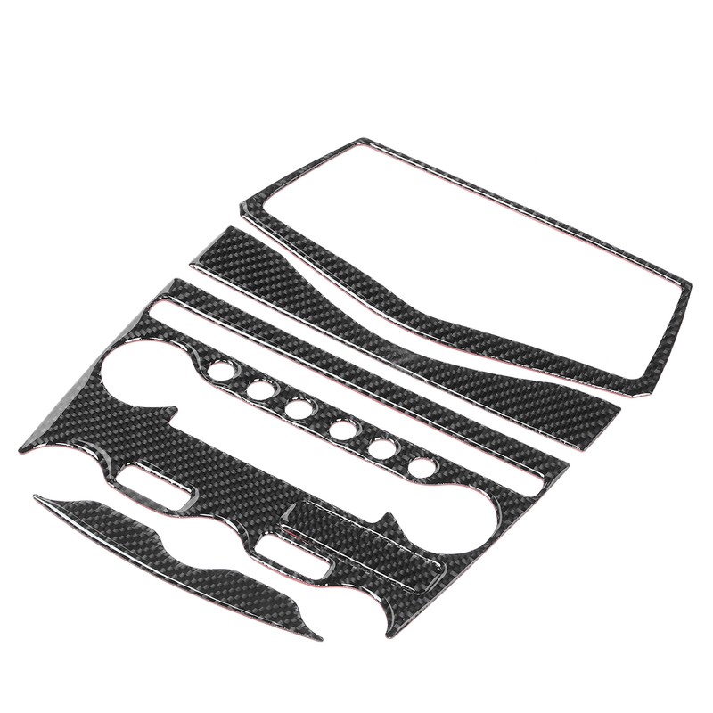 Console AC CD Panel Cover Carbon Fiber Conditioner Switch Decorative