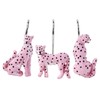 Aldopein Leopard Decorative Shower Curtain Hooks Rings for Summer Tropical