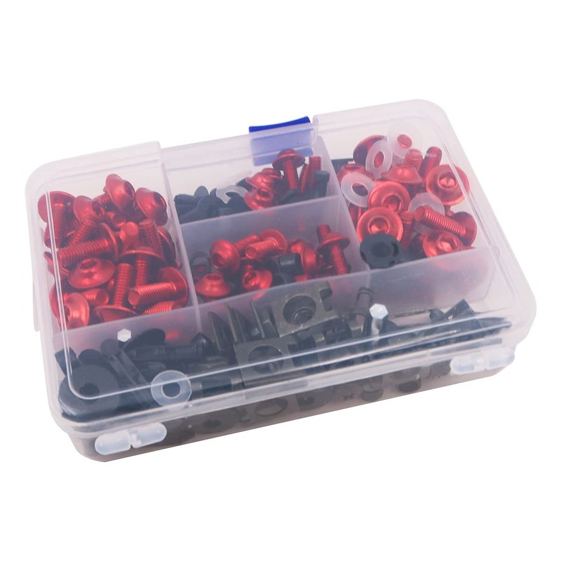 Tiardey Universal 177Pcs Motorcycle Fairing Bolts & Nuts Kit Bodywork