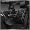 CAR PASS Piping Luxury PU Leather Car Seat Covers,Waterproof Anti