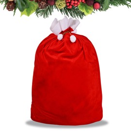 Gift Bag for Christmas, Santa Sack, 70 x 100 cm Santa Bag for Filling, Christmas Sack for Christmas Accessories, Theme Party, Christmas
