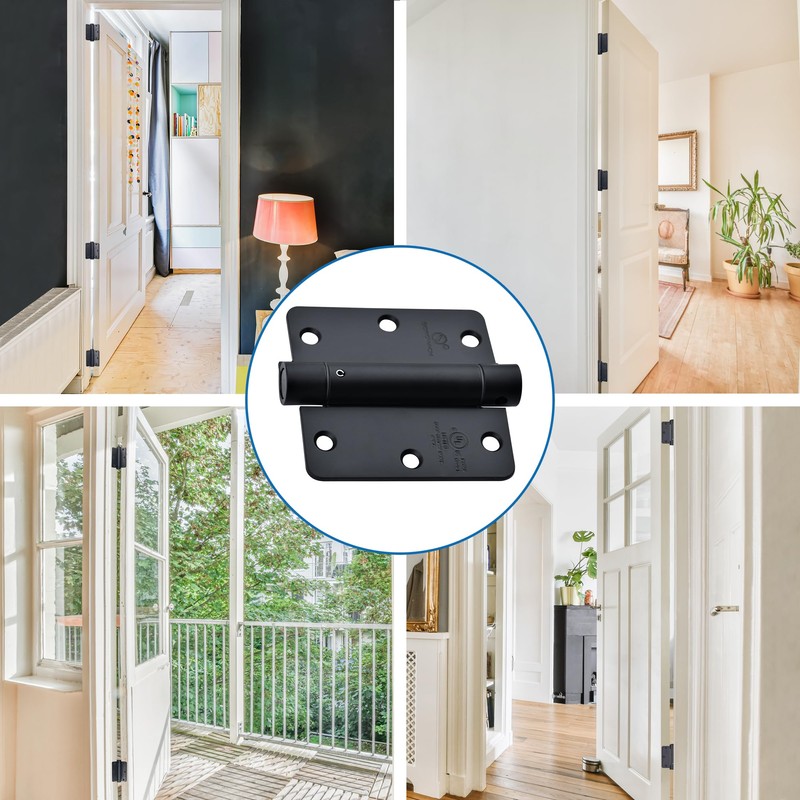 SORGMACH Self Closing Hinge 3 ½"x 3 ½" Satin Nickel