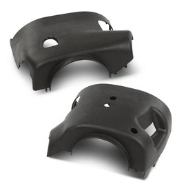 CNNELL Tilt Steering Column Trim Cover Shroud Upper & Lower Fit 2003-2006 GMC Sierra Yukon/Chevy Silverado Suburban Tahoe Avalanche, Fit 2007 Chevy Silverado & GMC Sierra Automatic Transmission