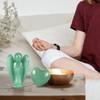 Artistone Green Aventurine Guardian Angel Heart Stone Healing Crystal Set