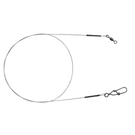 Spro Matt Black Leader 7 x 7 Wire - 2 Steel Leaders for Spin Fishing, Pike Leader for Spin Fishing, Spinning Leader for Predatory Fish, Length / Diameter / Load Capacity: 40 cm / 0.45 mm / 15 kg - 33