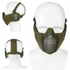 Yzpacc Airsoft Mask with Protective Glasses, Foldable Half Face Airsoft