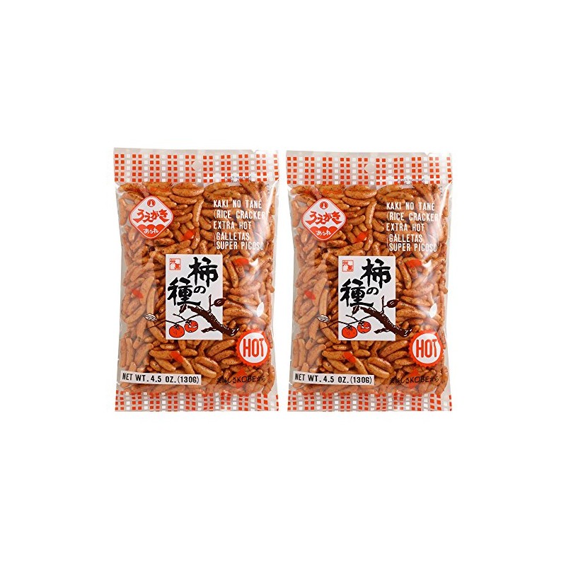 Uegaki Beika Extra Hot Rice Cracker Kaki No Tane 4.5oz