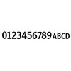 Beslagsboden V025 House Number 5"Villa of Oxidized Brass in Black
