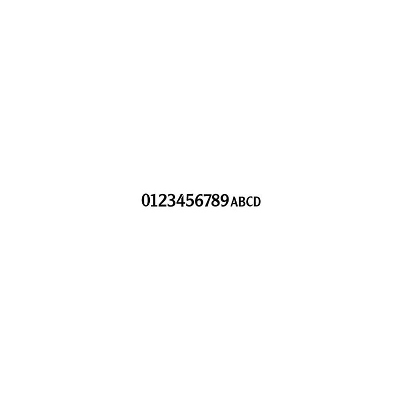 Beslagsboden V025 House Number 5"Villa of Oxidized Brass in Black