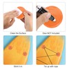 PATIKIL D-Ring Patch, 4 Pcs Stainless Steel D-Ring PVC Patch