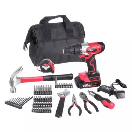 Hyper Tough 20V Max 3/8-in. Cordless Drill & 70-Piece DIY Home Tool Set Project