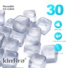 30 PCS Reusable Ice Cubes for Drinks - Refreezable Plastic