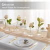 Clear Flower Vases for Centerpieces: Glasseam Modern Glass Vase Set
