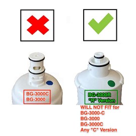 AFC Brand, water filter, Model # EPH-1200-2-9000SC Compatible with BodyGlove(R) BG-3000R BG3000R Filters Does NOT FIT BG-3000C Will not fit The C Version