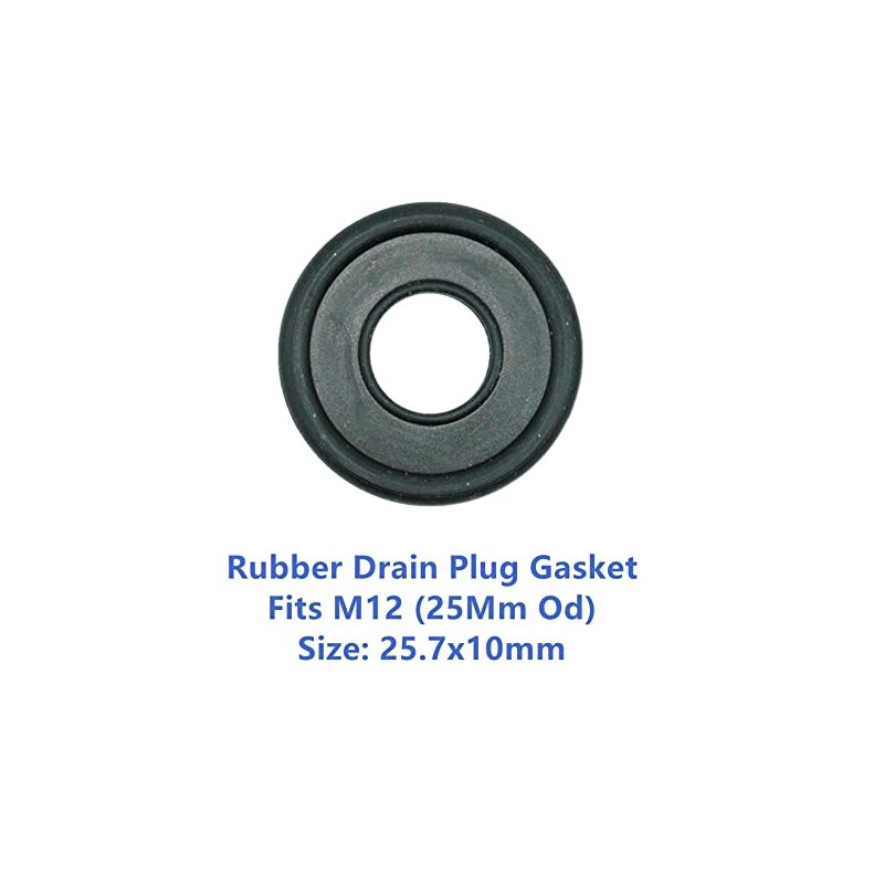 Dsnaduo 50 PCS Rubber Drain Plug Gasket, Fits M12 Replace