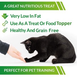 LIFE ESSENTIALS BY CAT-MAN-DOO All Natural Freeze Dried Chicken Crushed Sprinkles Powder for Dogs & Cats - No Fillers, Preservatives, or Additives - No Grain Tasty Treat