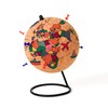 Gift Republic Cork Color Globe with Pins, 14 x 14