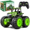 Remote Control Tractor Toys for Kids 3-5, Light Up Monster