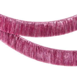 KatchOn, XtraLarge Pink Fringe Banner - 6.5 Feet, Pack of 2 | Shiny Pink Ceiling Tinsel for Birthdays | Pink Fringe Garland for Pink Party Decorations | Pink Streamers for Pink Birthday Decorations