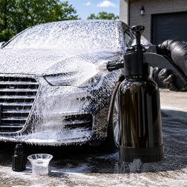 2L Foam Sprayer for Car Washing – Hand Pump Pressure Spray Bottle with Foam Output for Auto Cleaning and Home Care