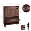 ChooChoo Shoe Storage Cabinet with 2 Flip Drawers, Deodorizing Shoe