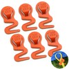 Tarp Fasteners Heavy Duty Tarp Grip Tent Pool Cover with 6Pcs Set for Car/Truck Cover Camping Tent Swimming Pool Canvas Covers Orange