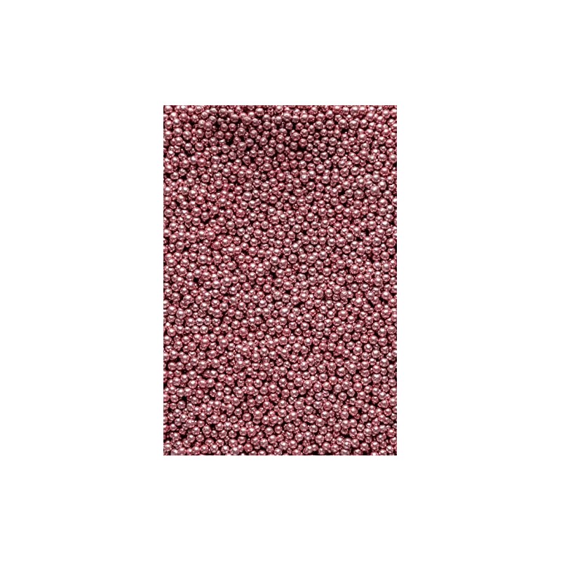 SPRINKLY - Metallic Pearls - Rose Pink - 4mm -