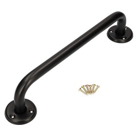 KOTARBAU® Bath Handle 200 mm Black Holder Bath Handle Shower Handle Wall Mount Wall Mount Grab Rail for Seniors Bathroom Bath Aid