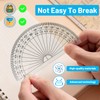 10 Pack Protractor 180 Degrees 4 Inch Protractor Geometry Set