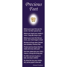 Heritage House '76 Precious Feet Pro-Life Bookmark (Pack of 100)
