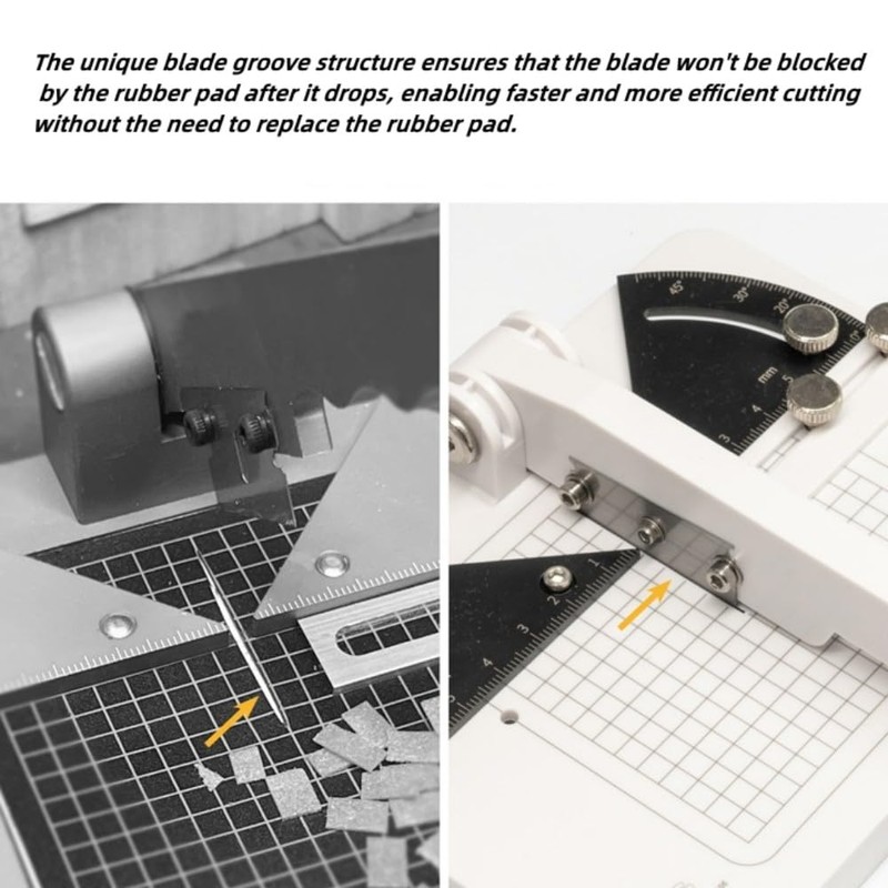 ANSAI Miter Cutter, Angle Cutting Station with 3 Replacement Blades,