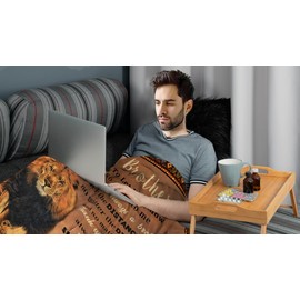 Gifts for Brother, Brother Birthday Gifts from Sister Brother, Brother Blanket, Men Gifts for Brother Adult, Lion Throw Blanket for Brother Fathers Day 50"x60"