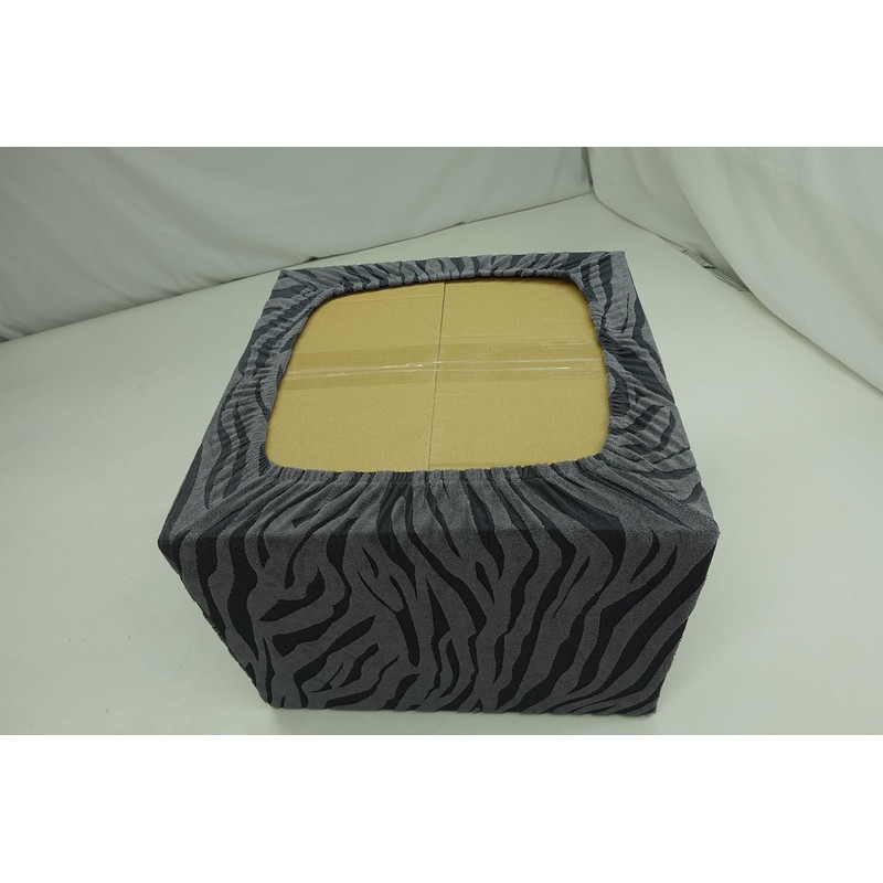 ZeugLung Various-Size Square Ottoman Cover, Storage Ottoman Slipcover, Coffee-Table Footstool