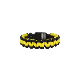 Black and Yellow Paracord Bracelet 8 Inches