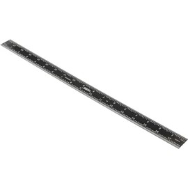 SPI 13-901-4 EZ-View Rigid Steel Rule: 4R Graduation, 1-1/8" Wide x 18" Long