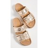 Sam Edelman Women's Rowan Slide Sandal Gold Leaf 9 Medium