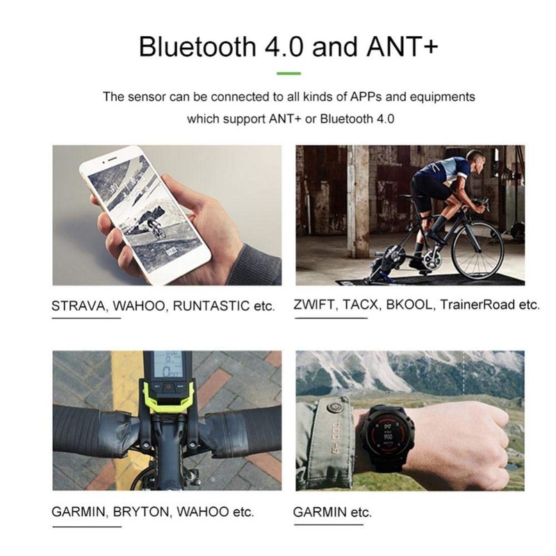 Speed/Cadence Sensor Cadence and Speed Sensor Bluetooth ANT Bike Speed
