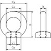 Riggatec Ring Nut DIN 582 M12 Black
